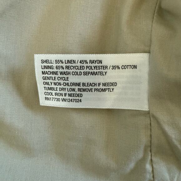 Women’s Buttoned Tan Vest - A New Day Small - Business Tailored Structured - Picture 5 of 6